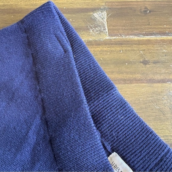 Urban Outfitters Navy Harem Pants Lounge Joggers Minimalist Coastal Knit Stripe - Picture 6 of 13